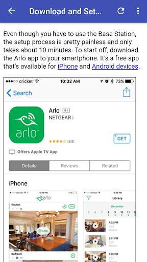 Arlo Camera Guide screenshot 1