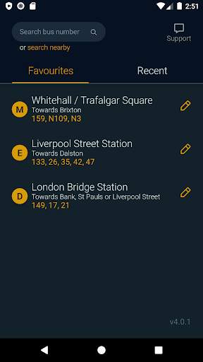 BusDue: Live London bus arrival time screenshot 1