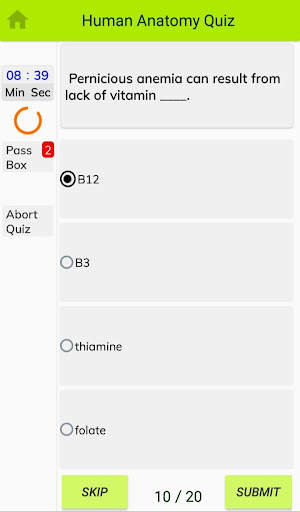 Human Anatomy MCQs screenshot 6