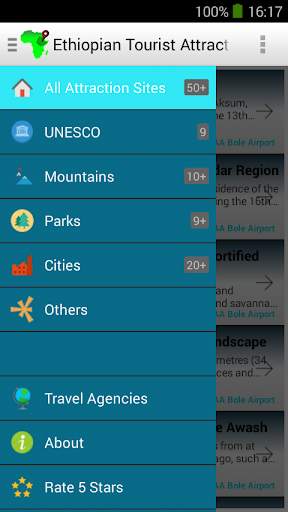 Ethiopian Tourist Attraction Sites with Map screenshot 2