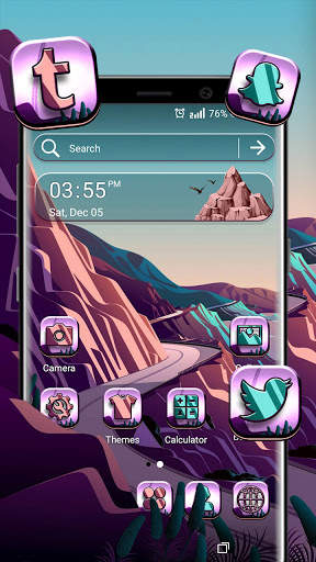 Seashore Road Theme Launcher screenshot 1