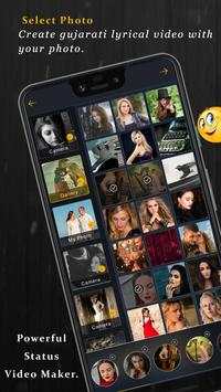 Gujarati Lyrical Video Status Maker With PhotoSong скриншот 1