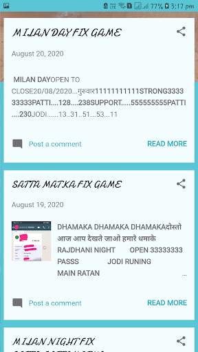 MILAN-KALYAN FIX NUMBER screenshot 3