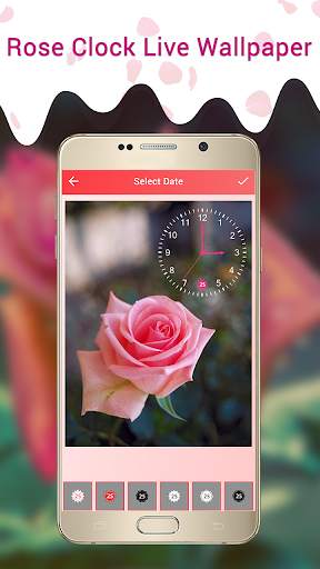 Rose Clock Live Wallpaper screenshot 3