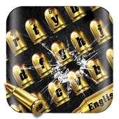 Gold Gunnery Bullet Keyboard 10001001