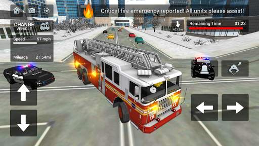 Fire Truck Rescue Simulator screenshot 5