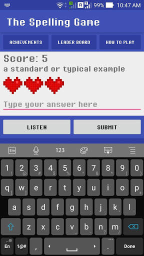 The Spelling Game screenshot 1
