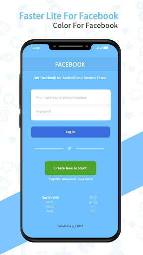 faster for facebook - color for facebook Lite screenshot 3