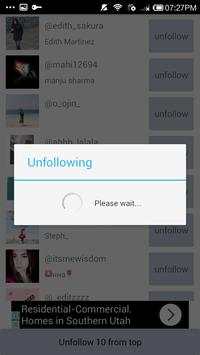 Unfollower 3 تصوير الشاشة