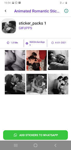 Animated Romantic Stickers WA- screenshot 2