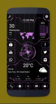 Futuristic hi-tech Launcher 2018 screenshot 8