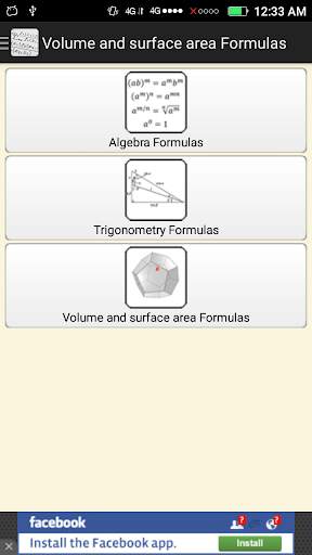 Math Formulas screenshot 1