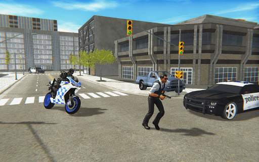Police Bike Real Crime City Driver screenshot 2