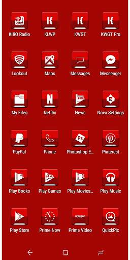 Combo Red v2 Icon Pack 7 تصوير الشاشة