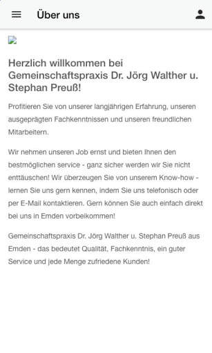 Praxis Dr. J. Walther S. Preuß screenshot 2