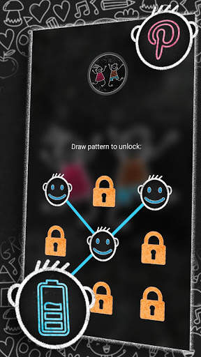 Black Board Sketch Launcher Theme screenshot 5