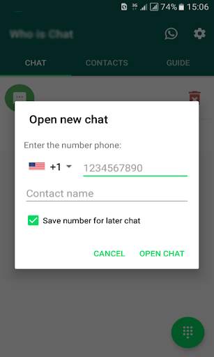 OpenChat: Direct Open for Whatsapp Chat screenshot 1