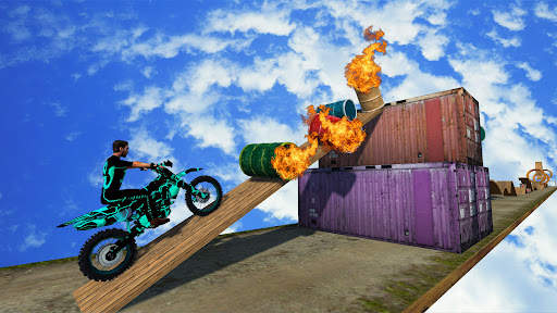 Dirt Bike Stunt track: Motocross Racing Game screenshot 1