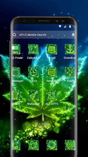Shine Green Leaf Theme & HD wallpapers screenshot 3
