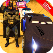 Superheroes Car Driving: GT Stunt Racing Game 2019 icon