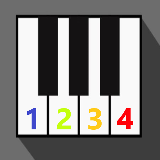 Piano with Numbers icon