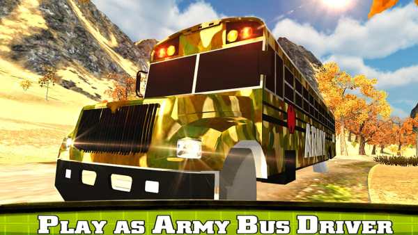 Off-Road Army Bus Simulator 3D screenshot 2