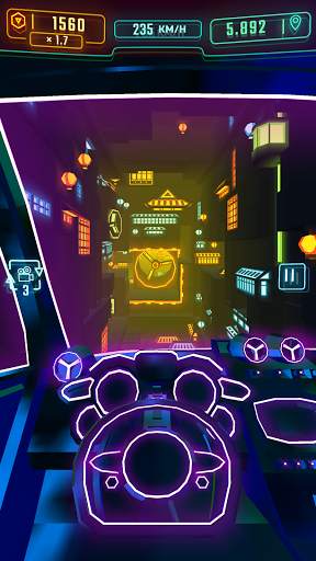 Neon Flytron: Cyberpunk Racer screenshot 4