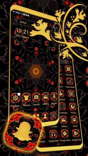 Flower Art Launcher Theme 2 تصوير الشاشة