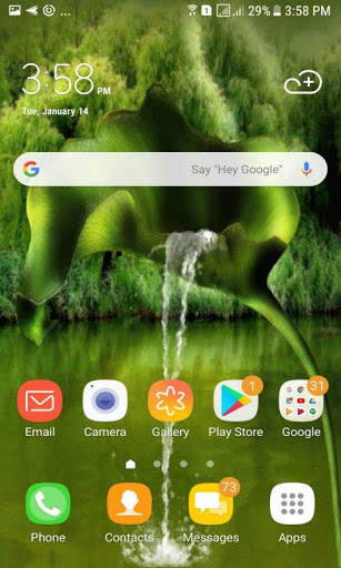 Leaf Fountain Live Wallpaper 2 تصوير الشاشة