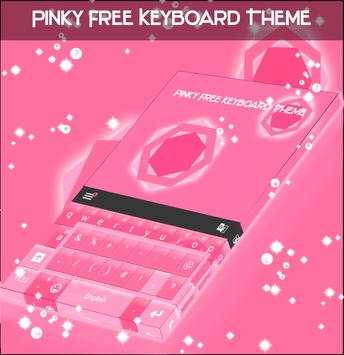 Pinky Free Keyboard Theme screenshot 1
