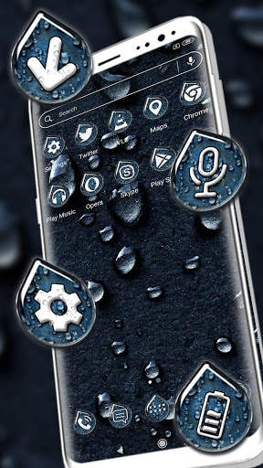Water Drop Dark Launcher Theme screenshot 3