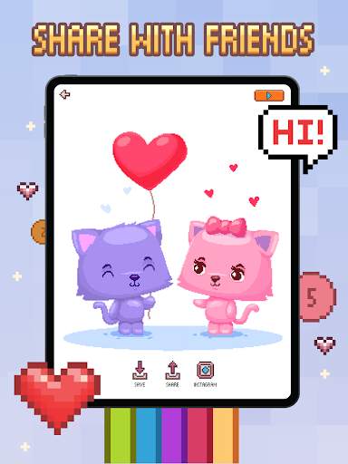 Color by Number - Love Pixel screenshot 8
