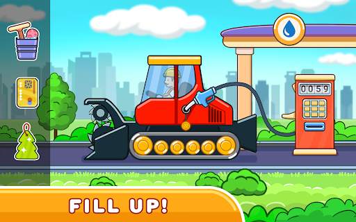 Car games for kids: building and hill racing screenshot 8