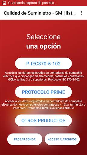 APP Calidad de Suministro - SmartMeter screenshot 2
