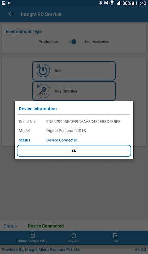 Integra RD Service screenshot 2