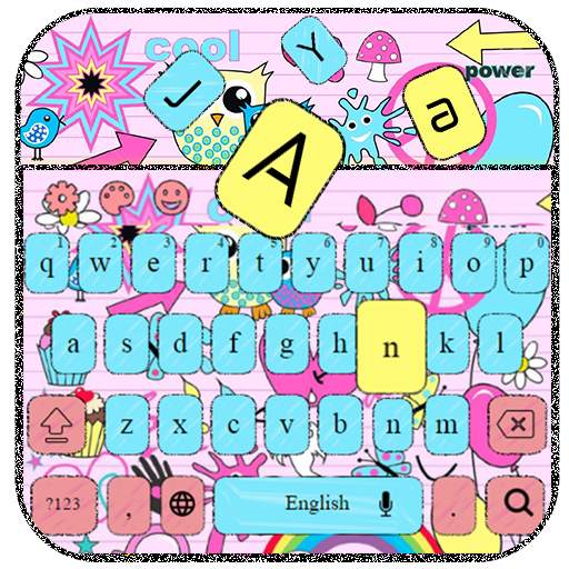 Pink Owl Keyboard 10001003