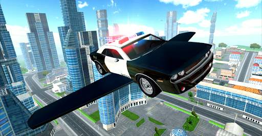Flying Police Car Driving screenshot 1