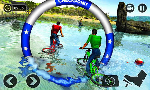 Water Surfer Floating BMX Bicycle Rider Racing screenshot 2