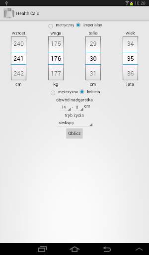 Health Calc screenshot 1