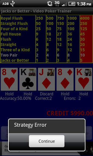 Video Poker - Jacks or Better screenshot 2