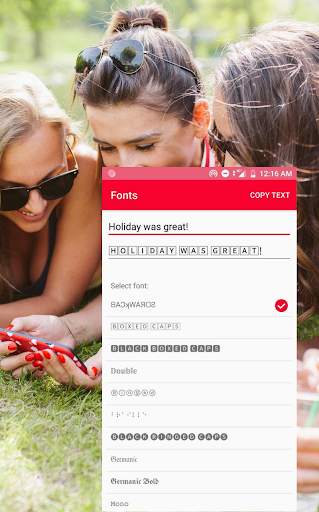 Cool Fonts for Instagram скриншот 2