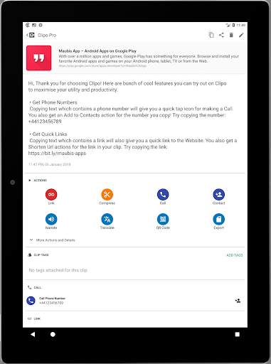 Clipboard Manager : Clipo 10 تصوير الشاشة