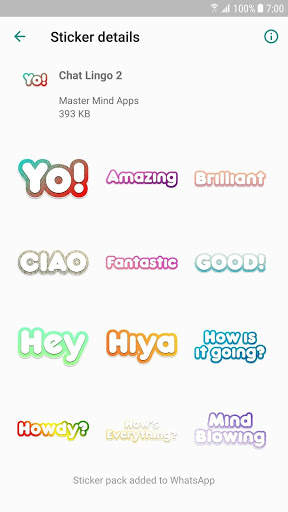 Chat Lingo Text Stickers - WAStickerApps screenshot 4