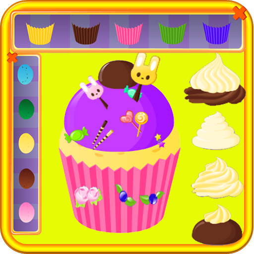 cooking games cake coloring icon