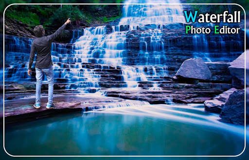 Waterfall Photo Frames - dp pic blur effect editor screenshot 2