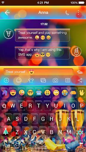 Happy New Year Emoji Keyboard screenshot 7