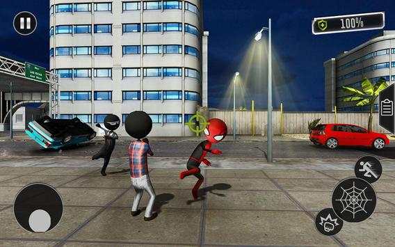 Stickman Rope Spider Warrior:Grand Crime Vice City screenshot 4