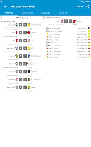 Live Scores for Eredivisie screenshot 14