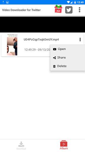 Video Downloader for Twitter 5 تصوير الشاشة