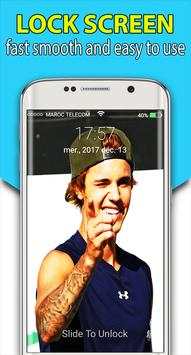 Justin Bieber lock screen Themes JB Snap wallpaper screenshot 2
